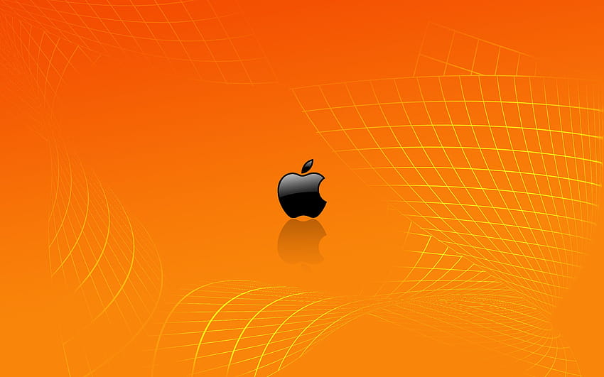 Orange Apple Group, orange macbook HD wallpaper