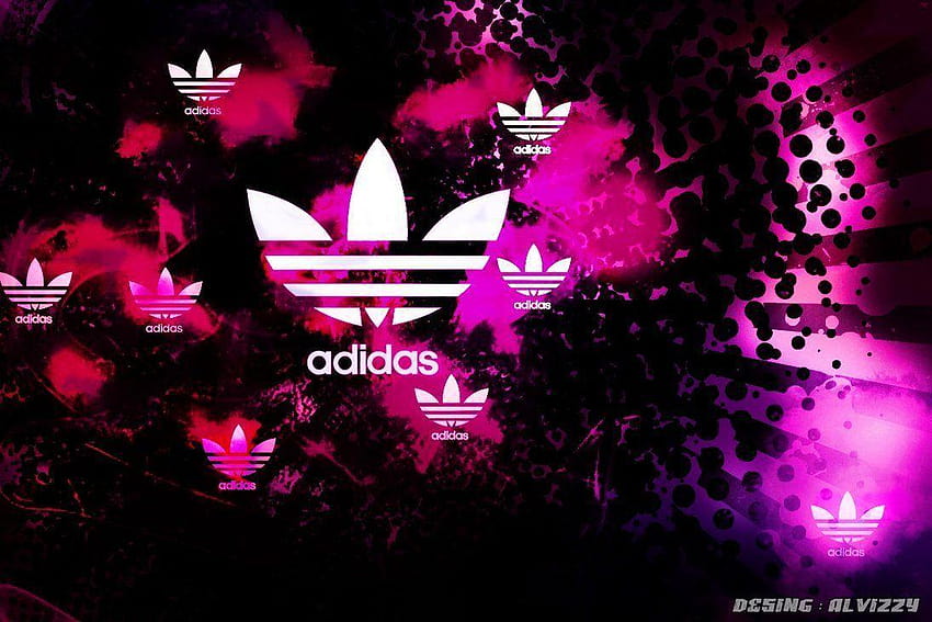 Pink Adidas Logo & HD wallpaper