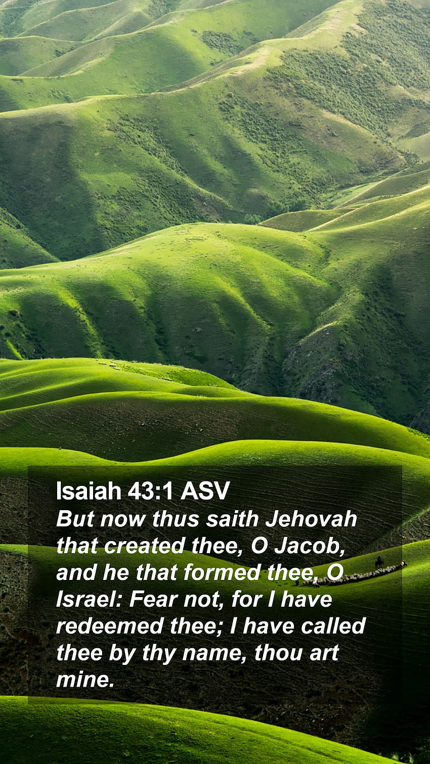 Isaiah 43:1 ASV Mobile Phone, isaiah 431 HD phone wallpaper