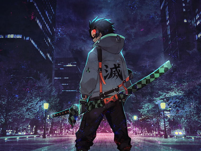 Urban ninja, anime, art, , backgrounds, 7a2d63 in 2021 HD wallpaper
