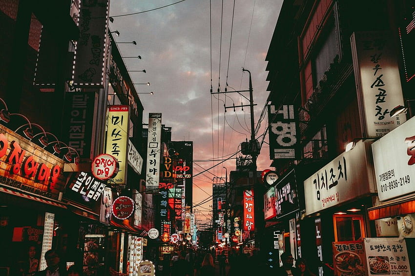 Kore Estetiği, dizüstü şehir estetiği HD duvar kağıdı