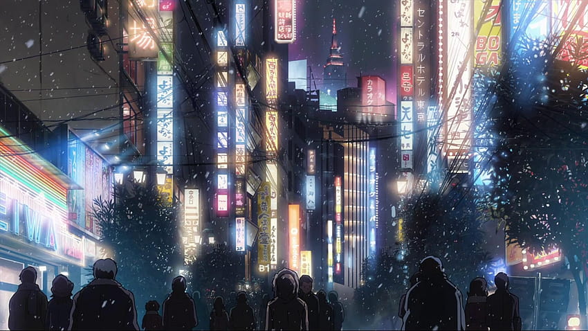 Anime Phong cảnh, anime city scenery HD wallpaper