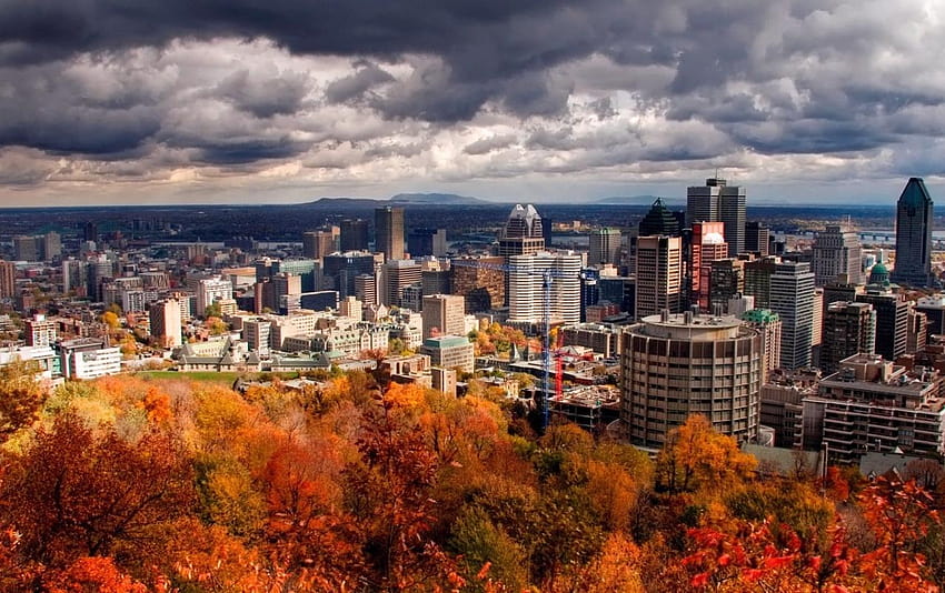 Montreal in the Autumn, autumn canada HD wallpaper