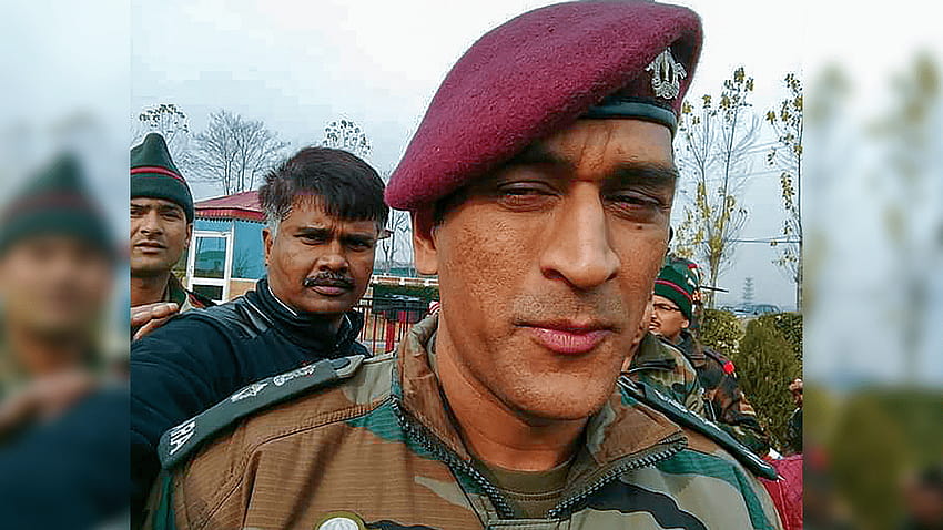 MS Dhoni in Army Uniform: MS Dhoni Joins Territorial Army Battalion in Kashmir HD wallpaper