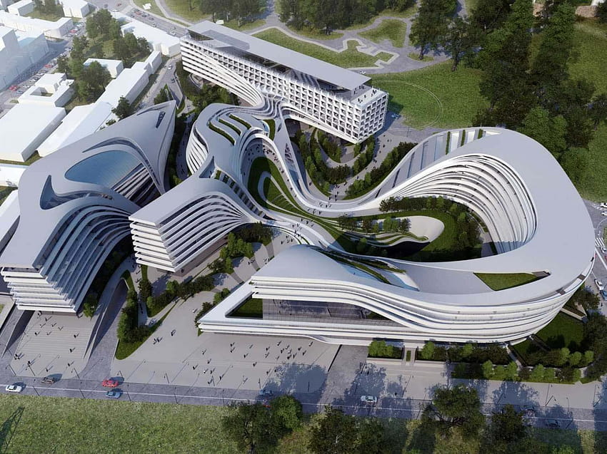 The Otherworldly Architecture of Zaha Hadid HD wallpaper
