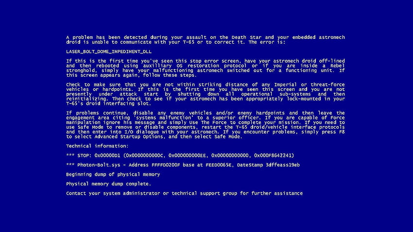 Blue Screen Error, bsod 1440x900 HD wallpaper