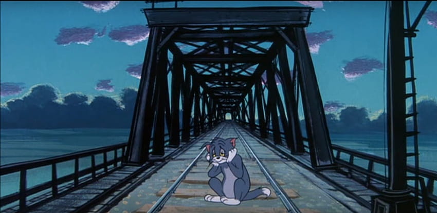 Blue Cat Blues, tom y jerry tristes fondo de pantalla