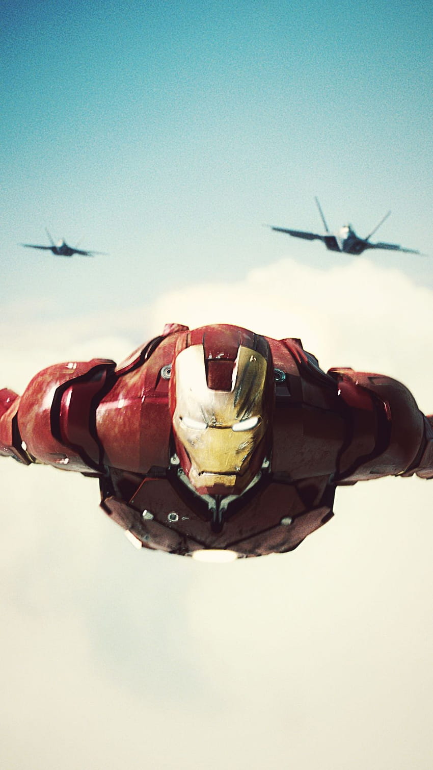 iPhone, Iron Man f 22 Raptoren HD-Handy-Hintergrundbild