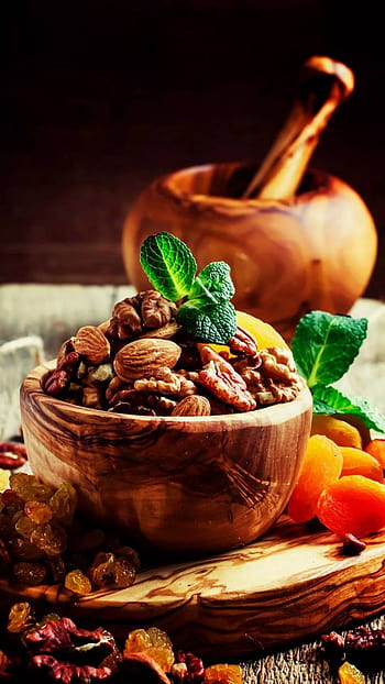 Bowl Full of Mixed Nuts and Dried Fruit