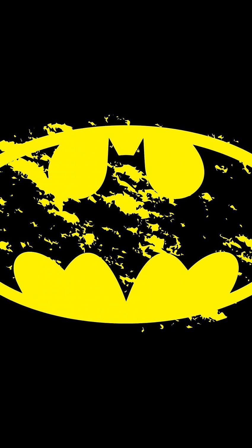 Logotipo de Batman iPhone, signo de Batman amarillo fondo de pantalla del  teléfono | Pxfuel