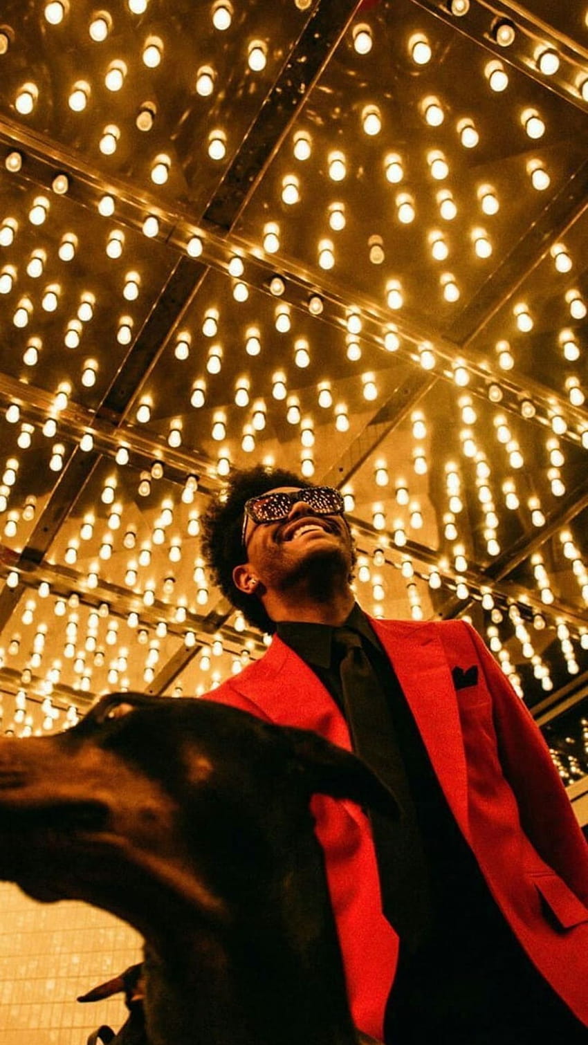 The Weeknd, iphone com luzes ofuscantes Papel de parede de celular HD