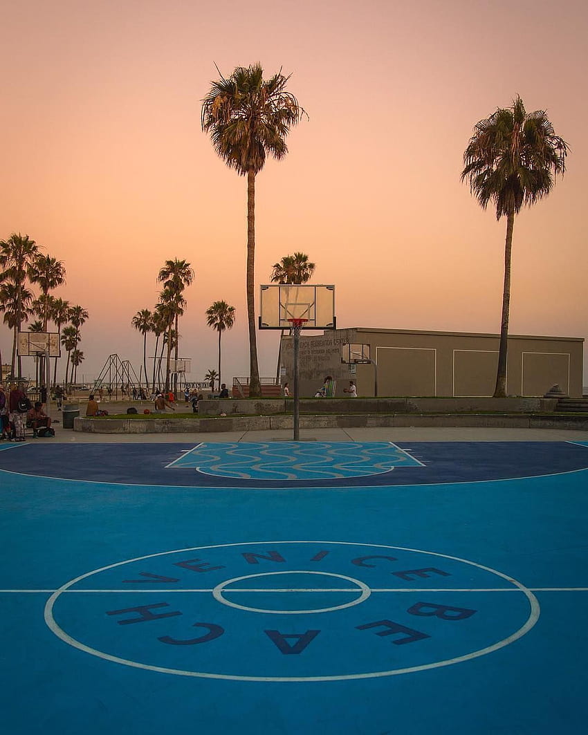 Venice Beach?, Basketball am Strand HD-Handy-Hintergrundbild