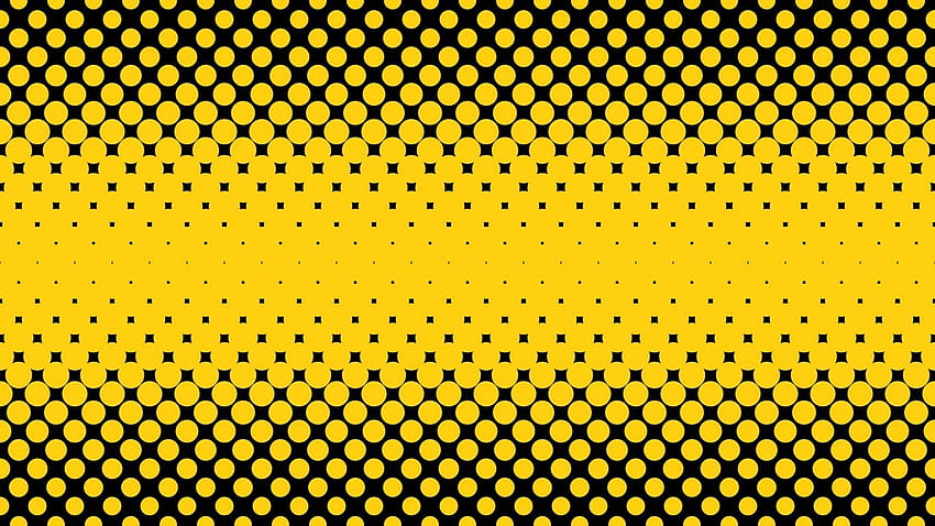 1366x768 points circles semitone yellow [1366x768] for your , Mobile & Tablet, yellow baddie HD wallpaper