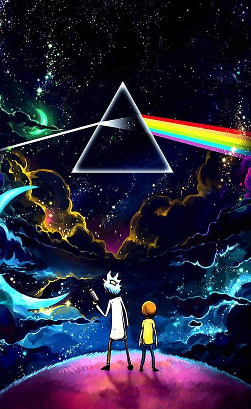 Rick Et Morty Pink Floyd, 배경, 릭 앤 모티 모바일 HD 전화 배경 화면