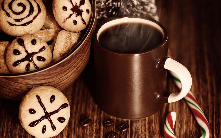 Cookies Holiday Mug Coffee Christmas 1680x1050 HD wallpaper