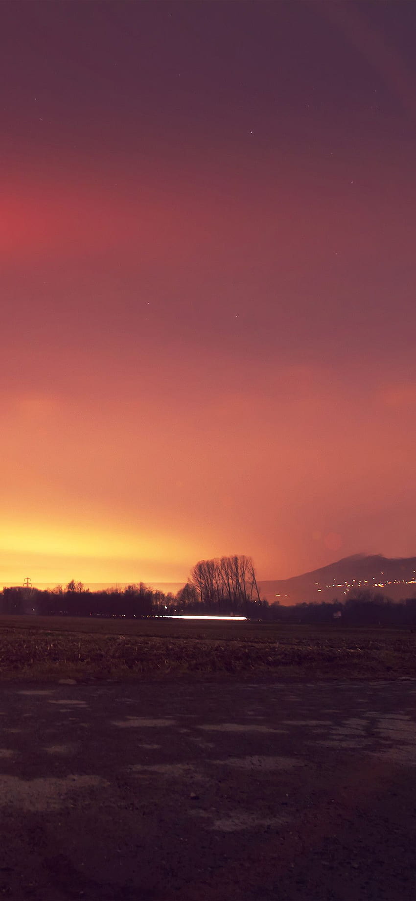 Dark Sunset, country sunset HD phone wallpaper