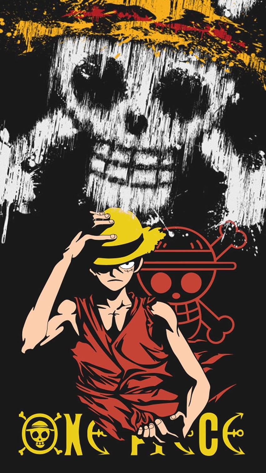 Luffy One Piece, um androide de uma peça Papel de parede de celular HD