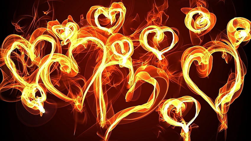 Fire Heart Backgrounds ✓ Labzada HD wallpaper