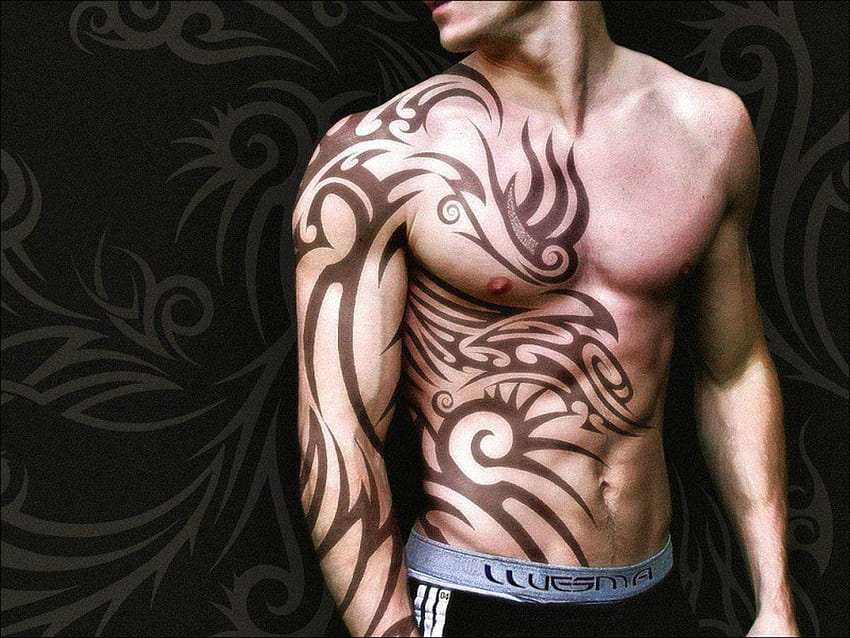 a young athletic slim male covered in tattoos with | Stable Diffusion