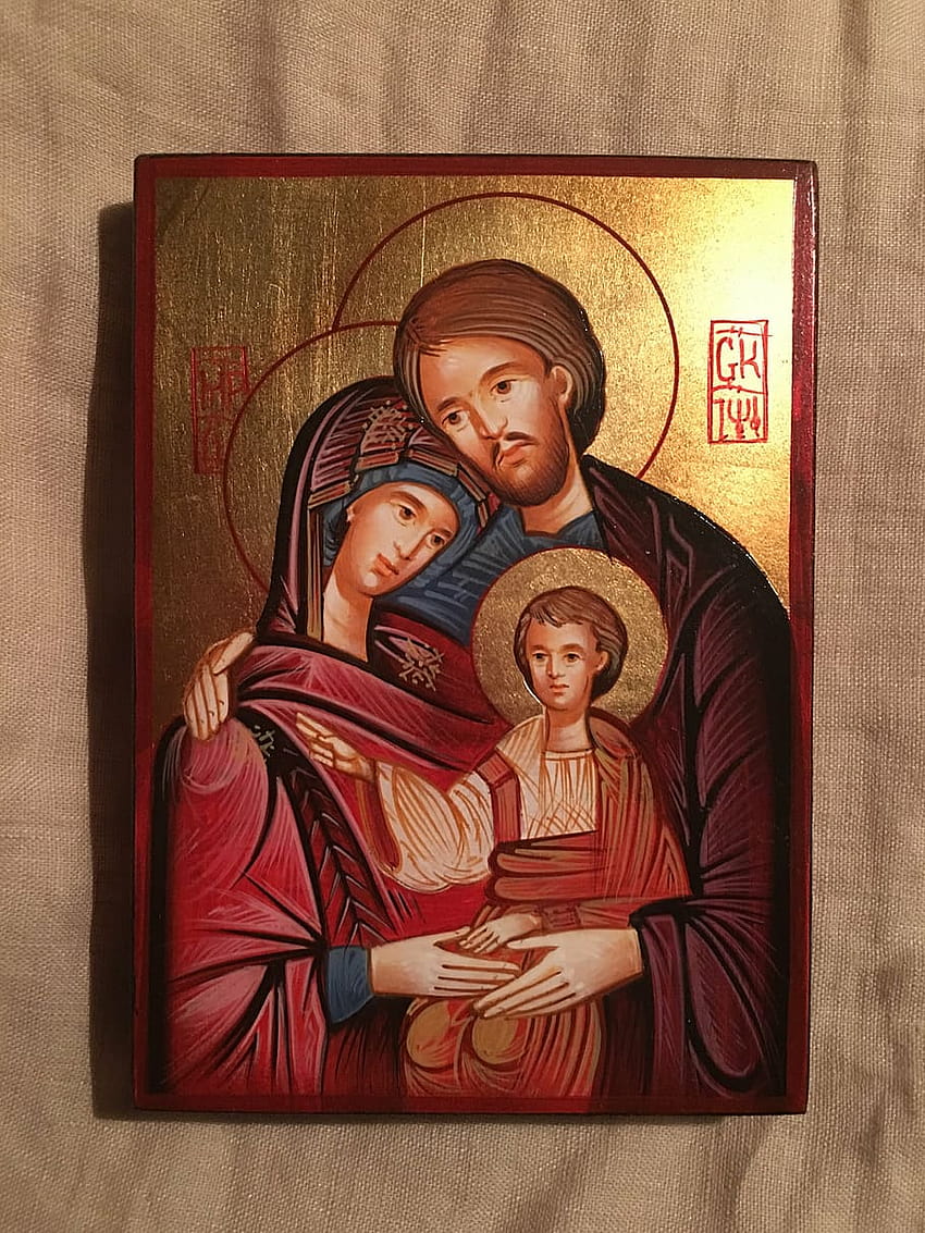 christian, icon, the holy family, the birth of, christmas, jesus, holy family android HD phone wallpaper