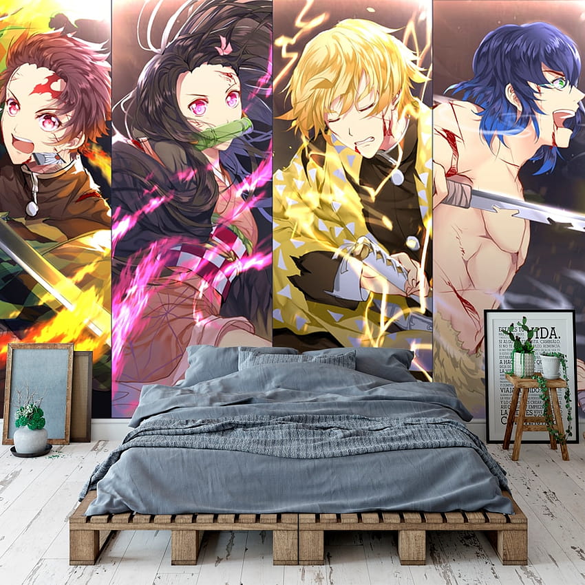 Kimetsu no Yaiba Custom 3D Anime Demon Slayer Wall Murals Bedroom Living  room Decor Cosplay Studio Wall art HD phone wallpaper | Pxfuel