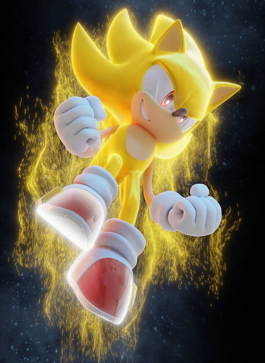 Marza Super Sonic โซนิคสีทอง วอลล์เปเปอร์โทรศัพท์ HD