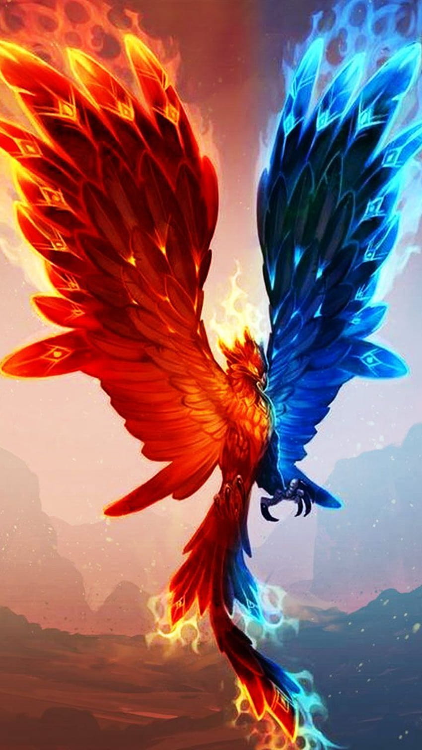 Cool Phoenix, cool flaming phoenix HD phone wallpaper