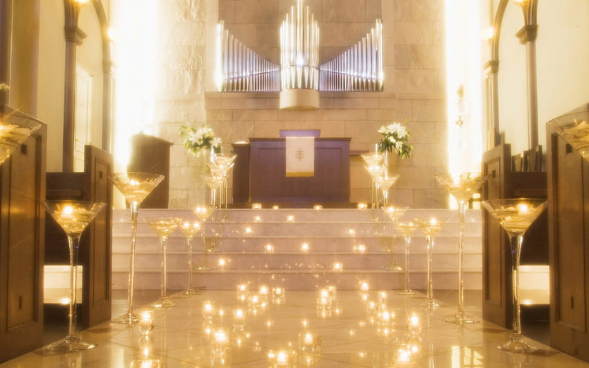 Сватбена графика: Сватбена украса, Сватбена аранжировка от цветя, Сватбени аксесоари 1680x1050 NO.52, църковен брак HD тапет