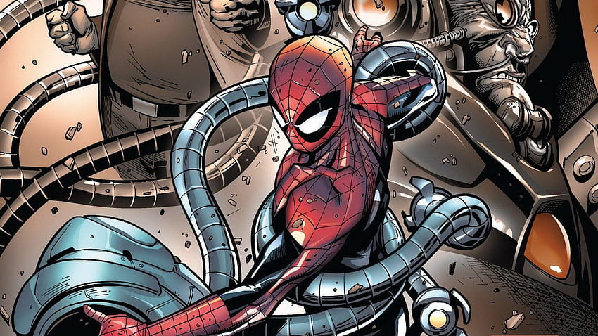 2560x1600 comics spiderman marvel, doctor octopus HD wallpaper