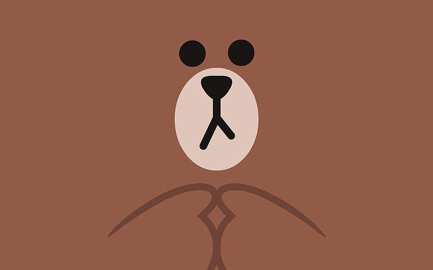 Cute Brown Bear, aesthetic bear cute pc HD wallpaper