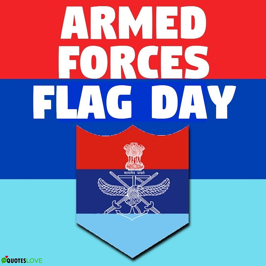 Último) Día de la bandera de las Fuerzas Armadas de la India 2022: Póster fondo de pantalla del teléfono