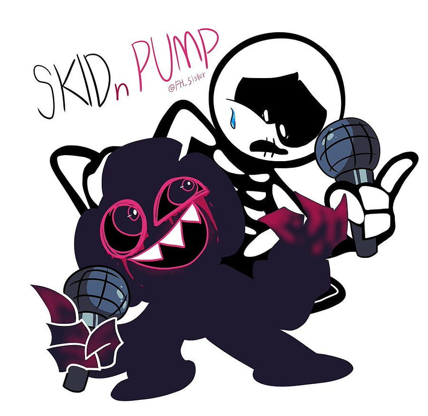 Skid and Corrupt Pump in 2021, corrupted fnf HD wallpaper