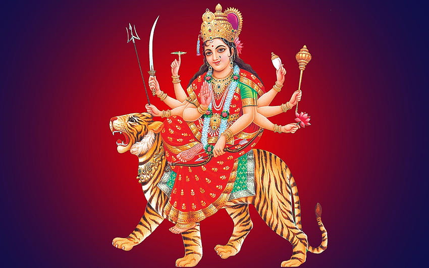 Ambe maa индуистка богиня HD тапет