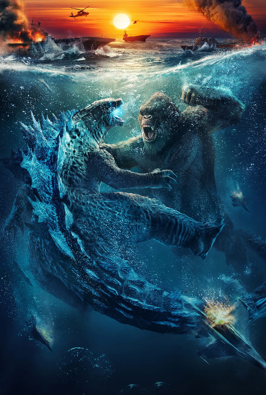 Godzilla vs Kong , 2021 Film, Film, king kong vs godzilla iphone Sfondo del telefono HD