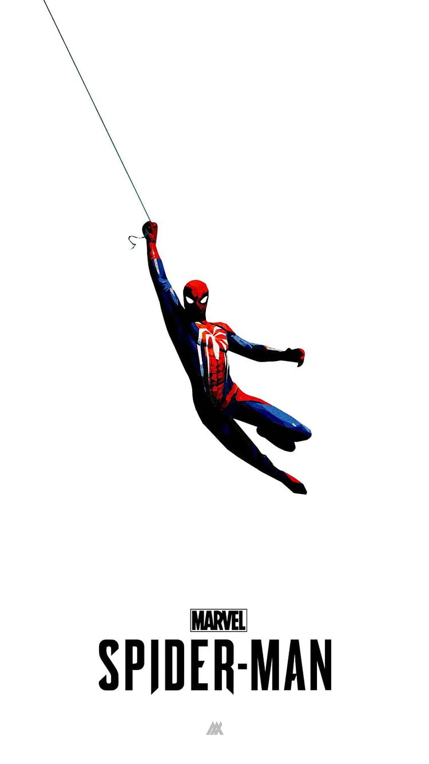 750x1334 Spiderman PS4 Minimal iPhone 6, iPhone 6S, iPhone 7, ps4 minimalistic HD phone wallpaper