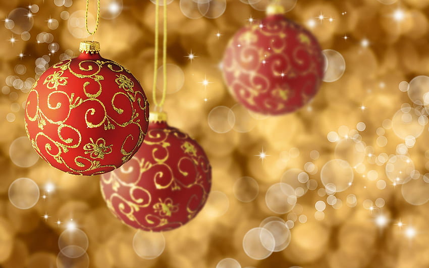 I migliori 4 ornamenti sull'anca, decorazioni natalizie Sfondo HD