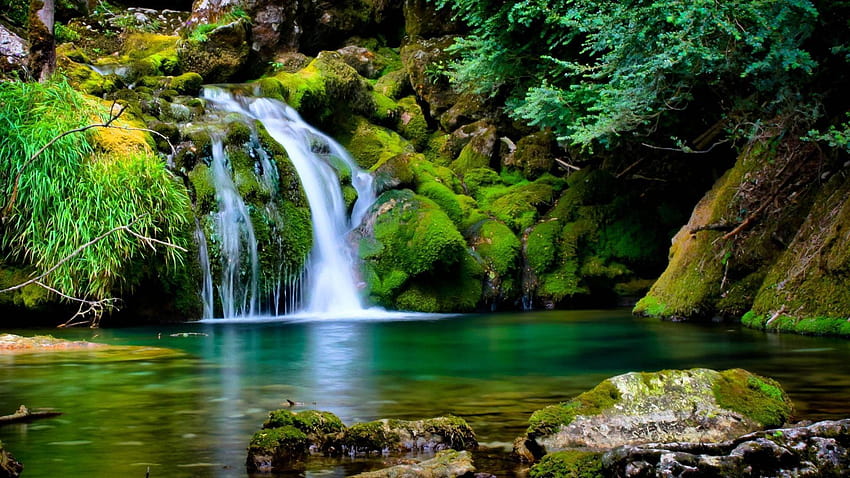 Full For Nature Gallery 3d Waterfalls High, nature full size HD wallpaper