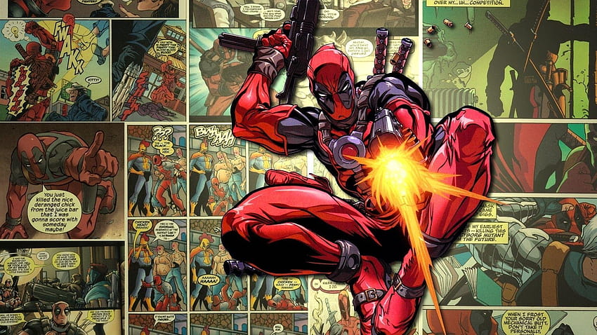Deadpool Marvel Comic Book, strip HD wallpaper