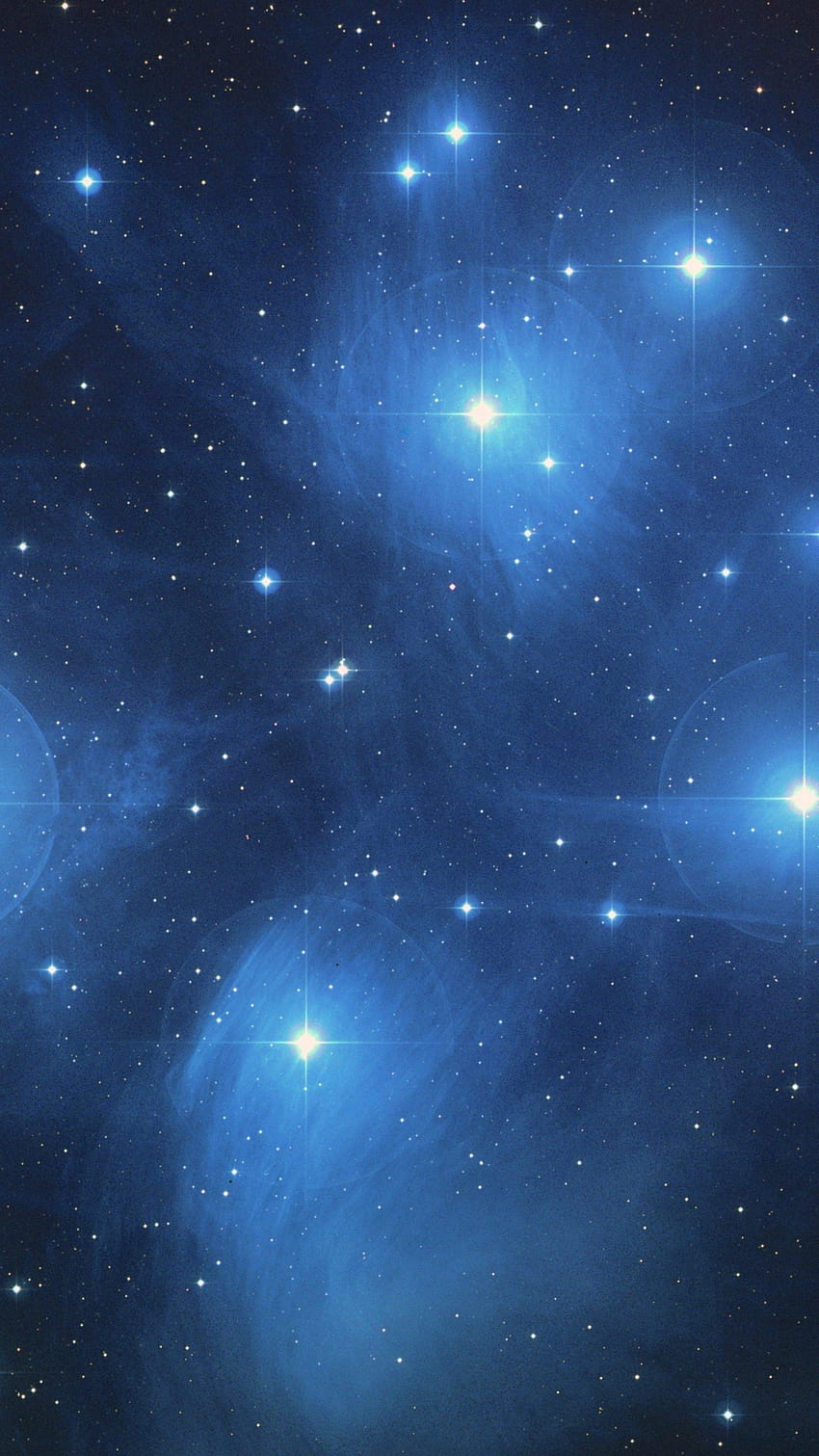 El cúmulo estelar de las Pléyades fondo de pantalla del teléfono