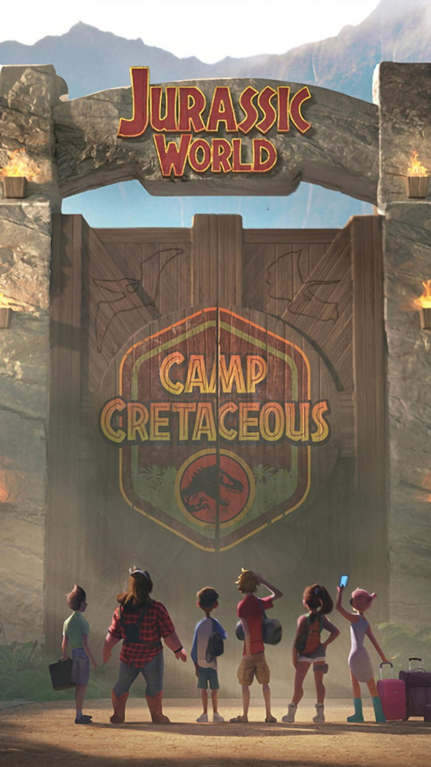 Jurassic World: Camp Cretaceous Movie Poster Ultra Mobile in 2020, 인도미누스 렉스 캠프 백악기 HD 전화 배경 화면