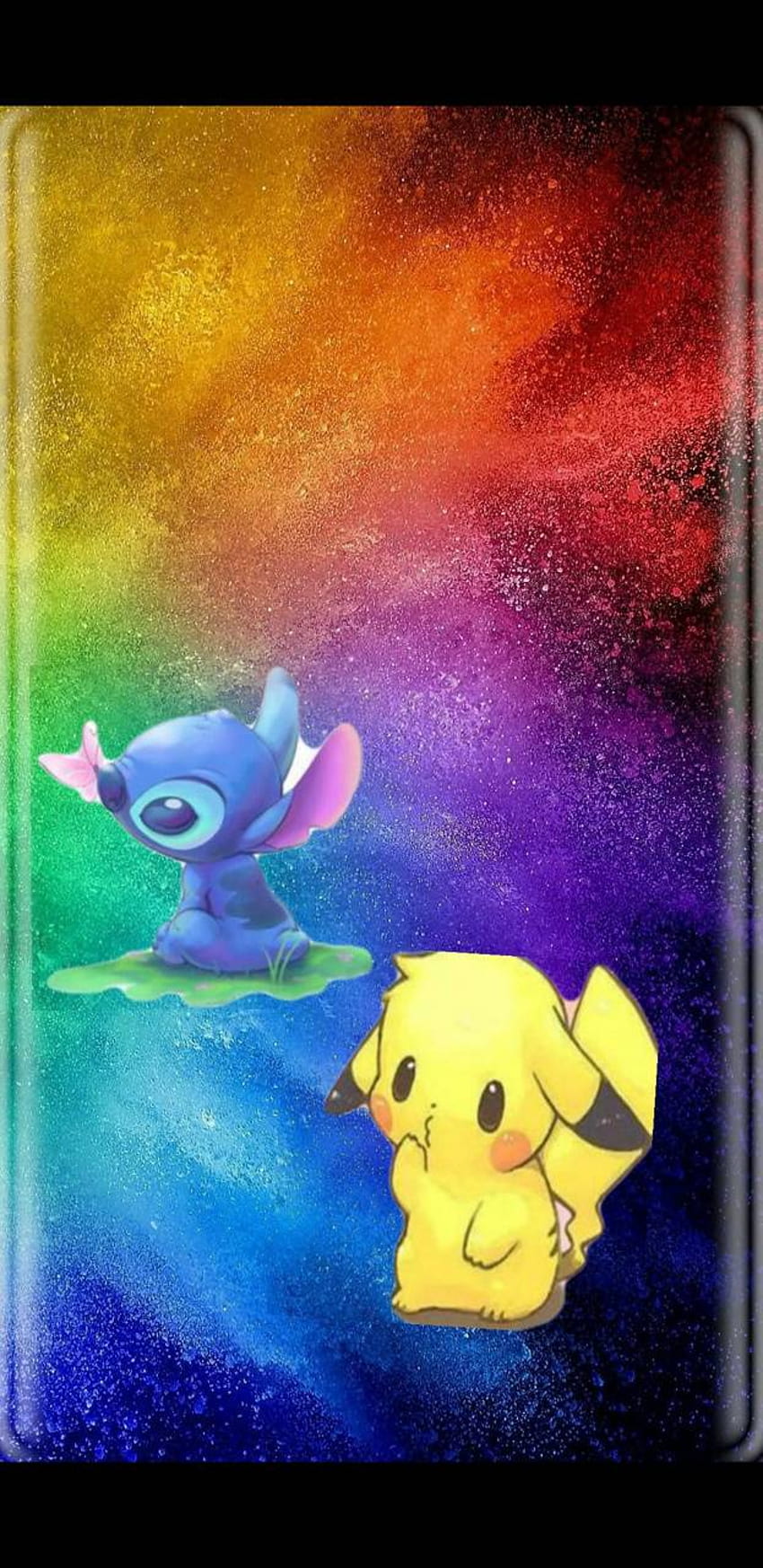 Pikachu y Stitch de SarahGrace104, puntada y pikachu fondo de pantalla del teléfono