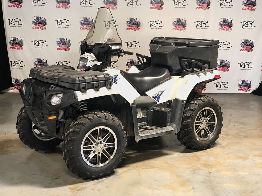 Used 2012 Polaris Sportsman® Touring 850 H.O. EPS LE Pearl White, squatted four wheelers HD wallpaper
