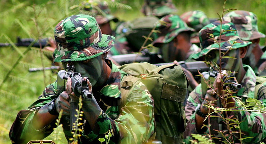 Indonésia militar, exército indonésio papel de parede HD
