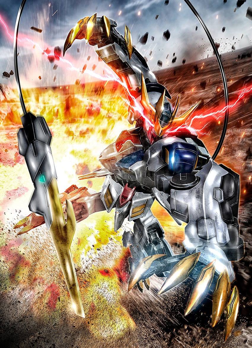 Gundam Barbatos und Gundam Barbatos Lupus Rex HD-Handy-Hintergrundbild