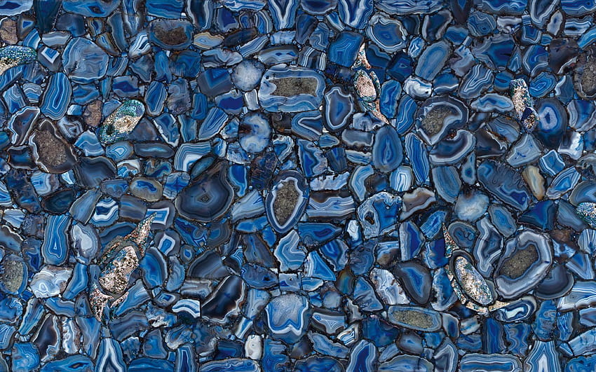 Blue Agate, lapis lazuli stones HD wallpaper