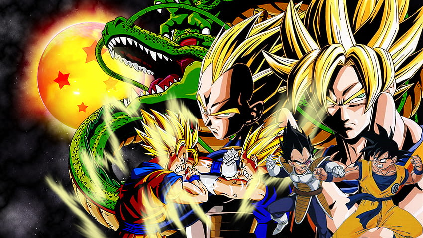 4 DBZ Goku et Vegeta, goku noir contre vegeta Fond d'écran HD