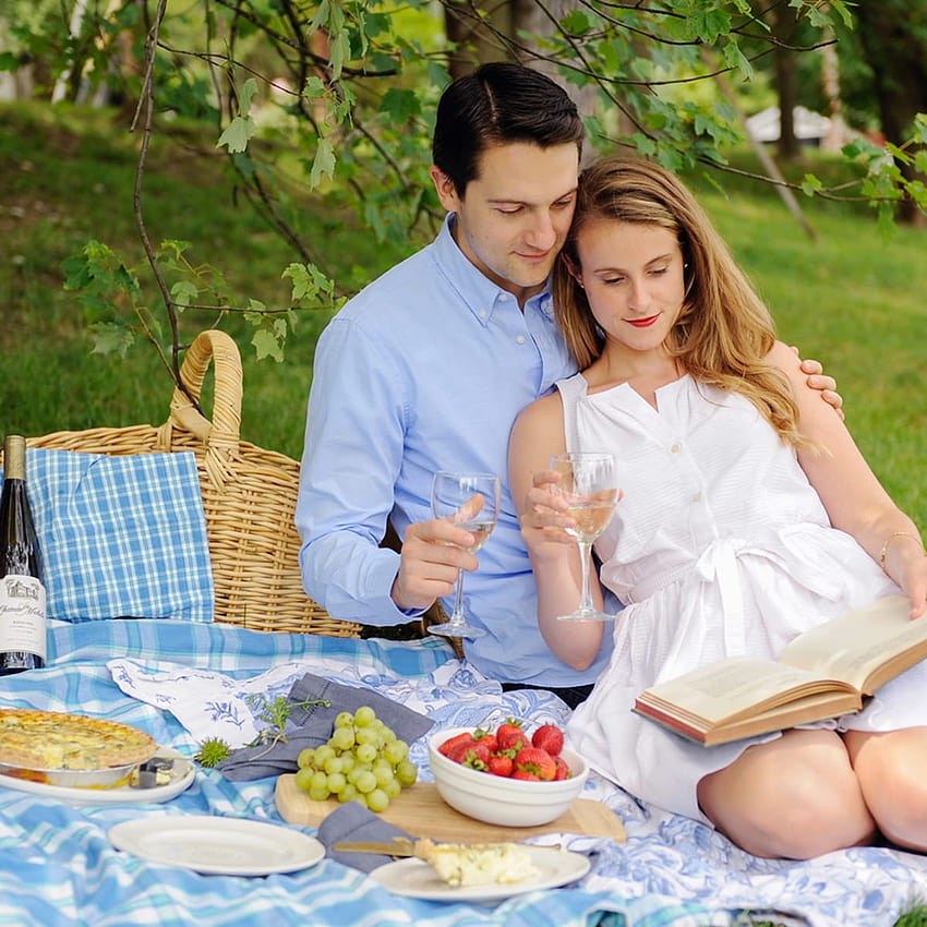 10 Summer Date Ideas Every Wine Lover Will Enjoy, boyfriend and girlfriend picnic HD phone wallpaper