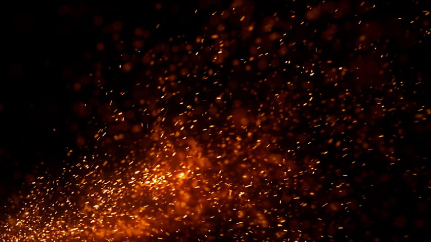 Cząsteczki ognia Tła Materiał filmowy 2 Tapeta HD
