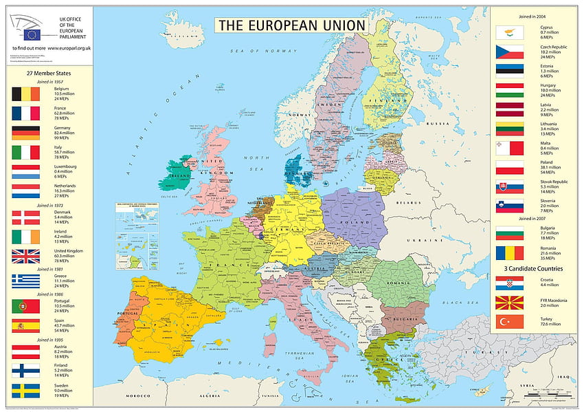 Inne: Eid Mubarak pełna z szeroką mapą Europy Tapeta HD