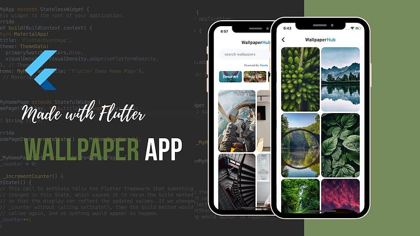 Zbuduj aplikację z Flutter, aplikacją mobilną Tapeta HD